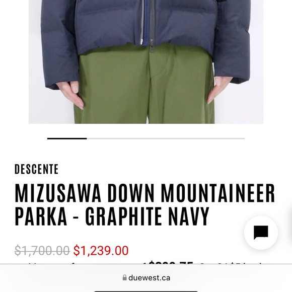 Mizusawa ski jacket women size small navy - Picture 3 of 5